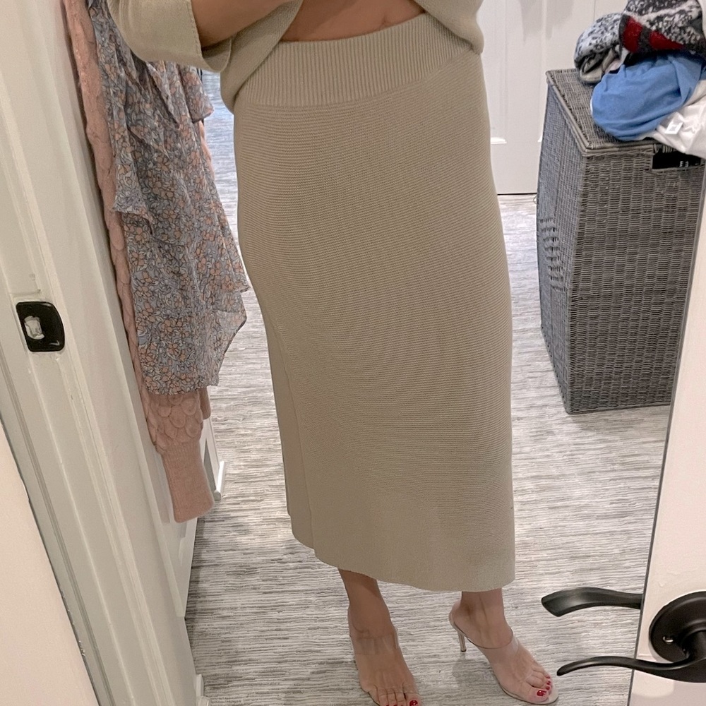 NWOT cotton A-Line skirt M